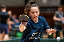 <p>Kasia Węgrzyn na treningu w hali UE Wrocław</p>